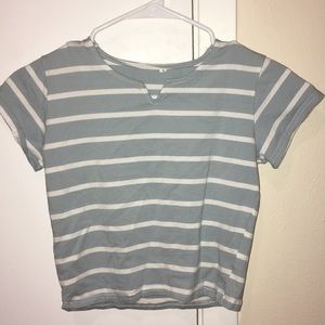 striped crop top
